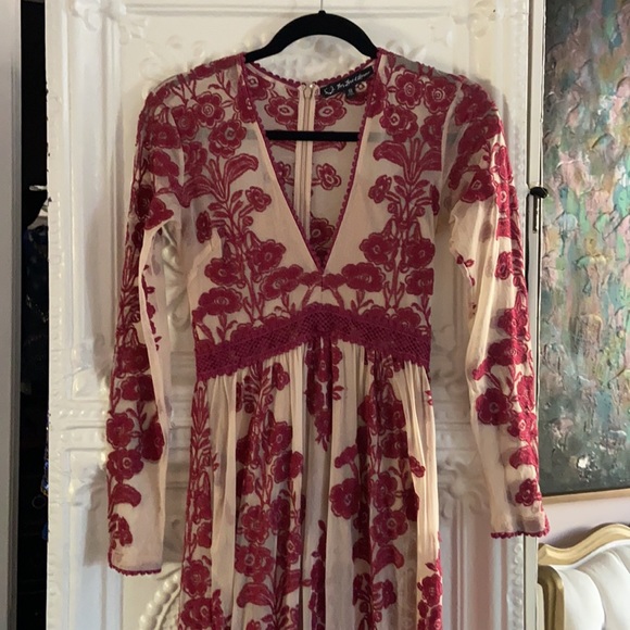 For Love and Lemons Red Temecula Maxi Dress - Picture 7 of 14